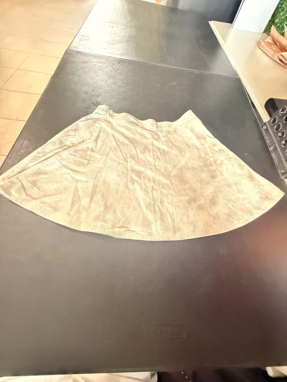 Abercrombie & Fitch Faux Suede Skater Mini Skirt
